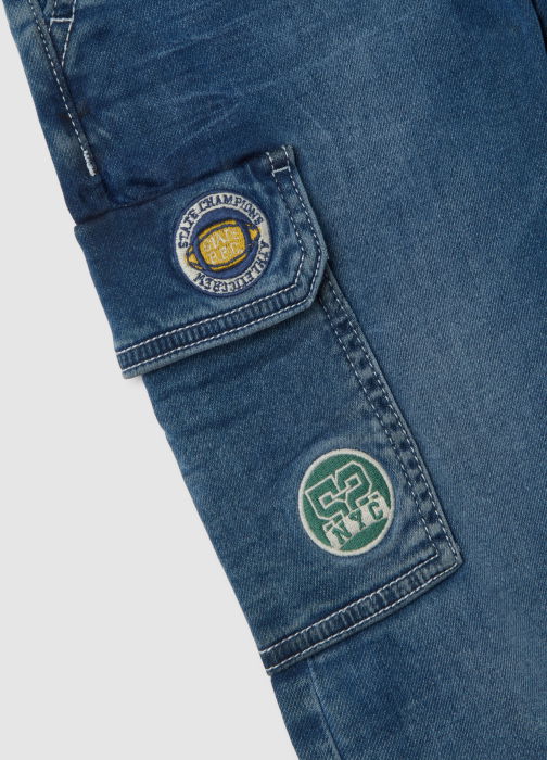 OVS Kids Blugi Cu Elastic Medium Blue Baieti 3-10 Ani [4]