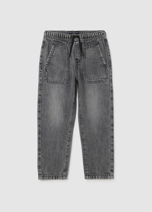 OVS Kids Джинсы На Резинке Для Мальчиков Чёрные 3-10 Лет [1]