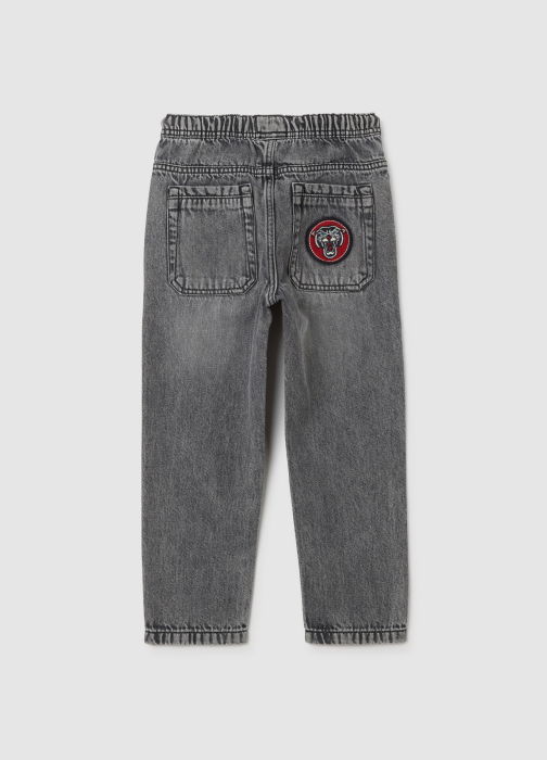 OVS Kids Джинсы На Резинке Для Мальчиков Чёрные 3-10 Лет [2]