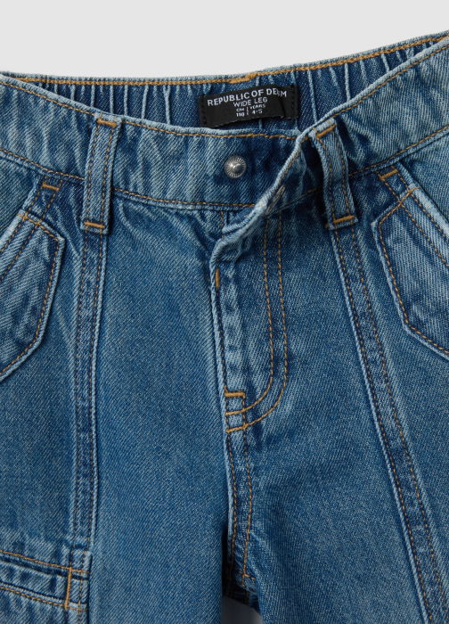 OVS Kids Blugi Medium Blue Fete 3-10 Ani [4]