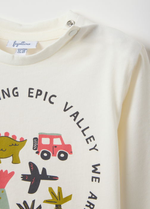 OVS Kids Bluza Alba Baieti 9-36 Luni [3]