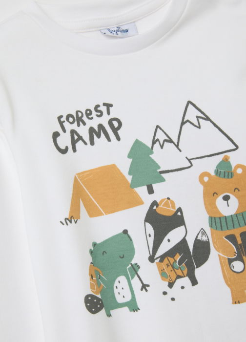 OVS Kids Bluza Alba Baieti 9-36 Luni [3]