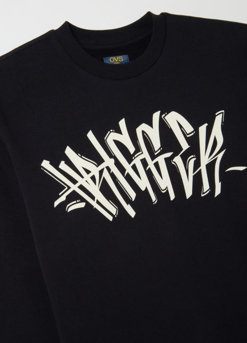 OVS Kids Bluza Cu Fleece Black Beauty Baieti 10-15 Ani [3]