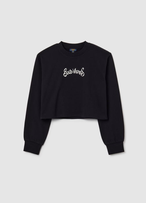 OVS Kids Bluza Cu Fleece Black Beauty Fete 10-15 Ani [1]