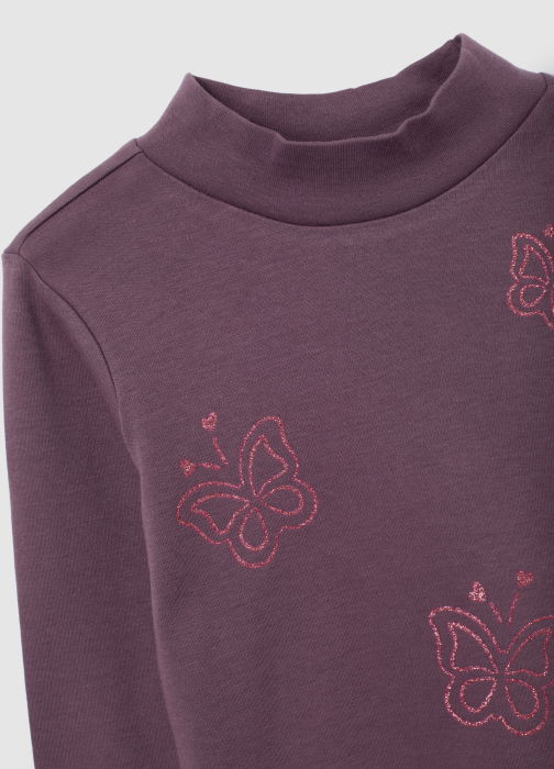 OVS Kids Bluza Black Plum Fete 3-10 Ani [3]