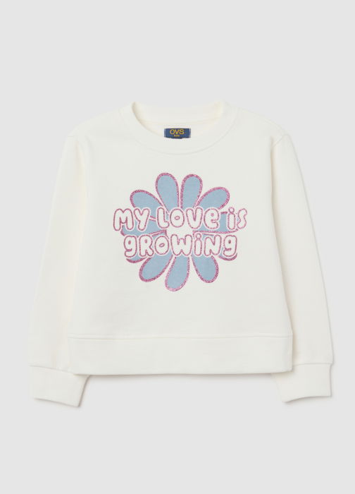 OVS Kids Свитшот Для Девочек Blanc De Blanc 3-10 Лет [1]