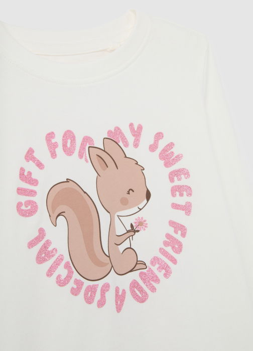 OVS Kids Bluza Blanc De Blanc Fete 3-10 Ani [3]