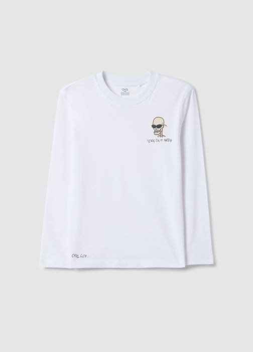 OVS Kids Bluza Bright White Baieti 10-15 Ani [4]