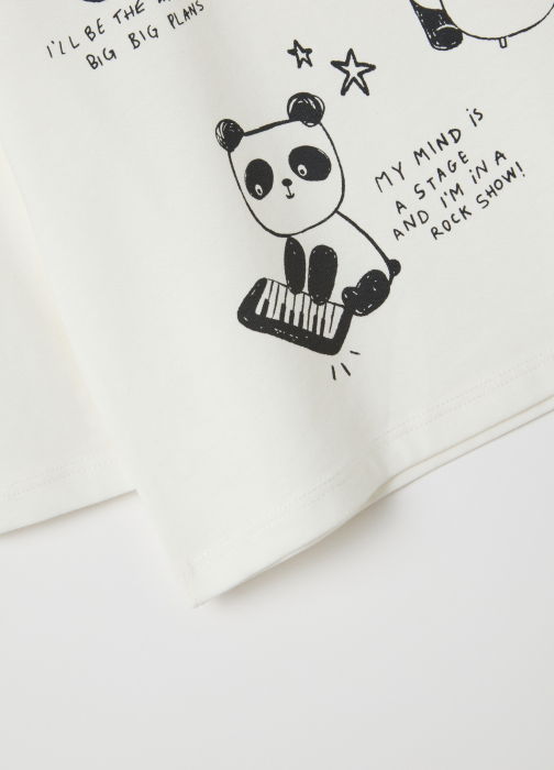 OVS Kids Bluza Bright White Baieti 9-36 Luni [3]