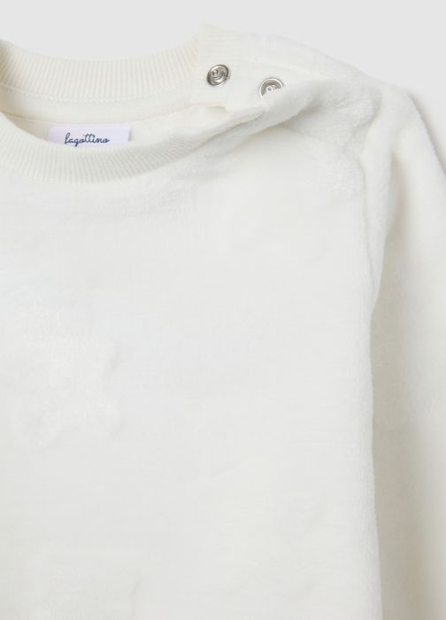 OVS Kids Bluza Cu Fleece Bright White Fete 9-36 Luni [4]