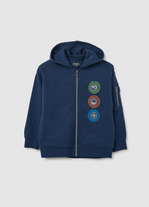 OVS Kids Свитшот На Молнии Для Мальчиков Insignia Blue 3-10 Лет [1]