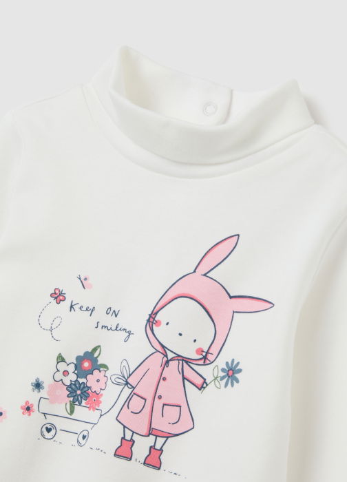 OVS Kids Свитшот На Молнии Для Девочек White Alyssum 9-36 Месяцев [3]