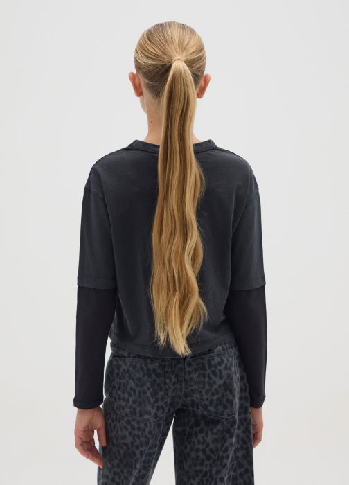 OVS Kids Свитшот Для Девочек Серый/Чёрный 10-15 Лет [2]