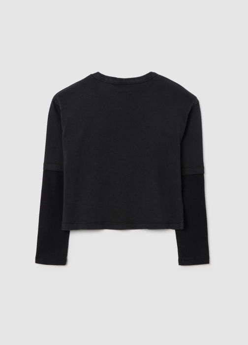 OVS Kids Свитшот Для Девочек Серый/Чёрный 10-15 Лет [5]