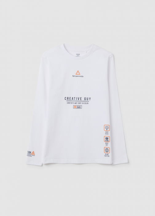 OVS Kids Bluza Lucent White Baieti 10-15 Ani [1]