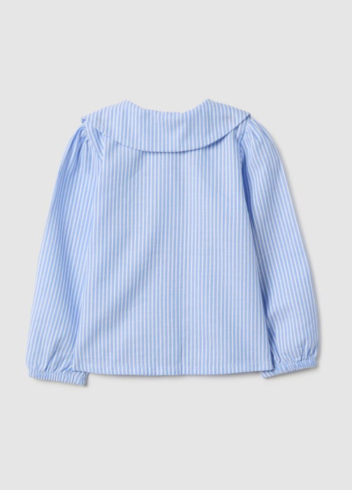 OVS Kids Bluza Maneca Lunga White-Striped Azure Fete 9-36 Luni [2]