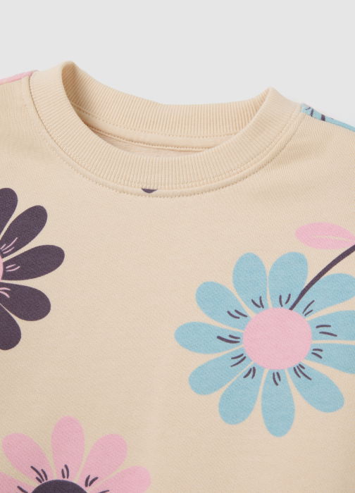 OVS Kids Bluza Cu Fleece Mother Of Pearl Fete 3-10 Ani [3]