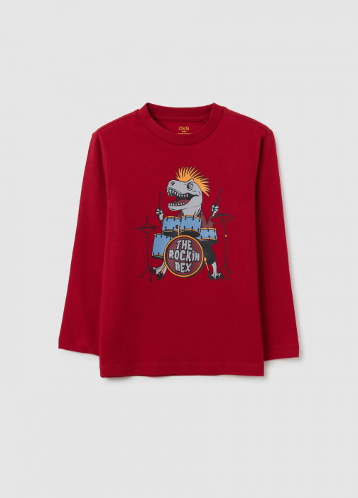 OVS Kids Bluza Rhythmic Red Baieti 3-10 Ani [1]