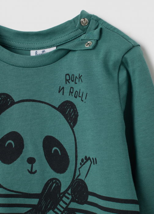 OVS Kids Bluza Sagebrush Green Baieti 9-36 Luni [4]