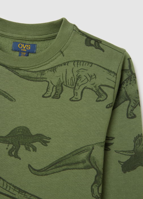 OVS Kids Bluza Cu Fleece Vineyard Green Baieti 3-10 Ani [3]