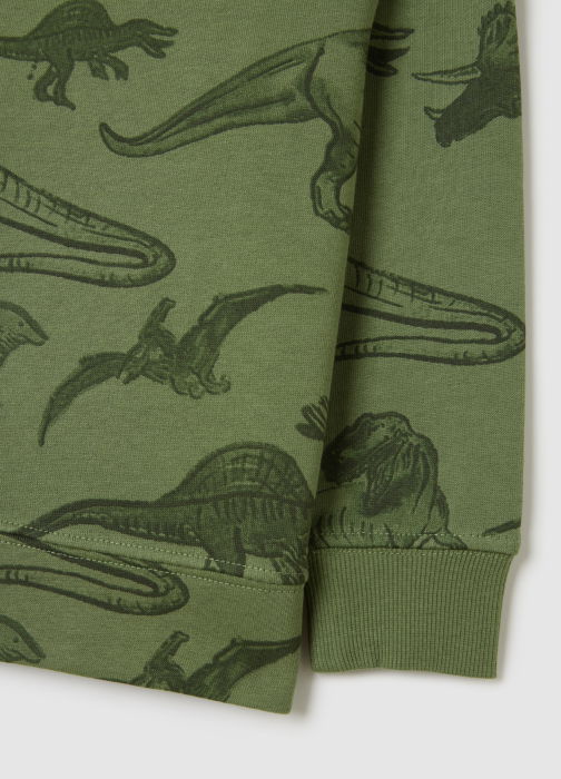 OVS Kids Bluza Cu Fleece Vineyard Green Baieti 3-10 Ani [4]