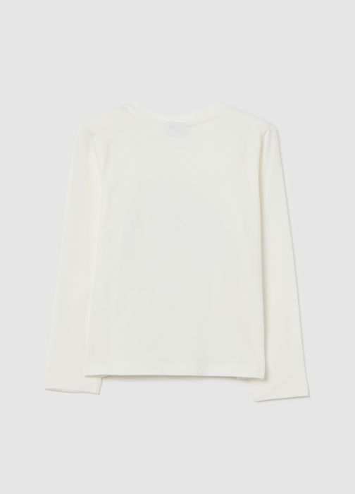 OVS Kids Bluza White Alyssum Fete 3-10 Ani [2]