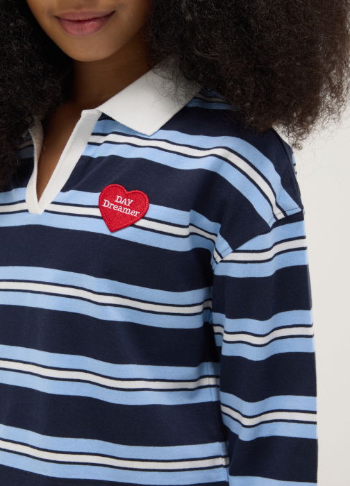 OVS Kids Bluza White-Striped Blue Fete 10-15 Ani [3]