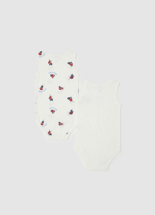 OVS Kids Body Maneca Scurta Brilliant White Baieti 0-9 Luni [2]