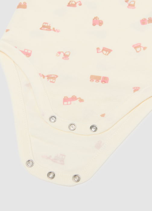 OVS Kids Боди С Коротким Рукавом Для Девочек Cream Tan 0-9 Месяцев [3]