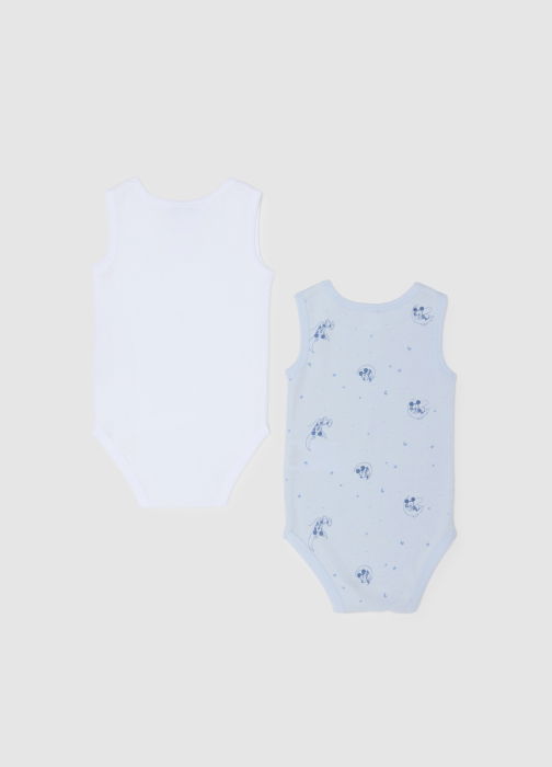 OVS Kids Body Maneca Scurta Light Blue Baieti 0-9 Luni [2]