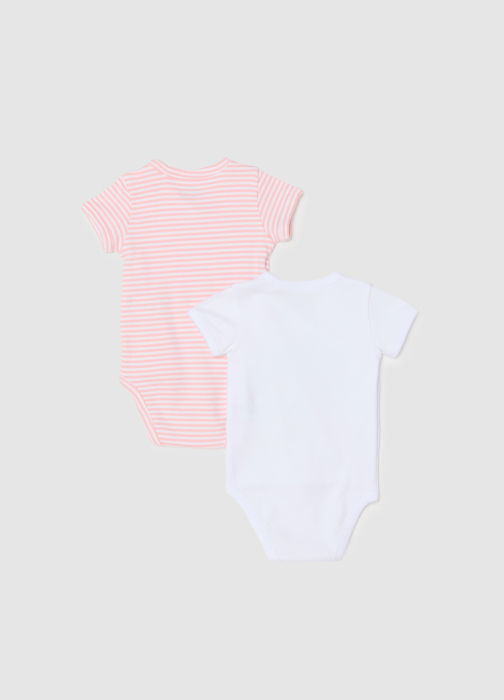 OVS Kids Боди С Коротким Рукавом Для Девочек Pink Dolphin 0-9 Месяцев [2]