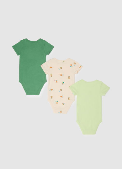 OVS Kids Body Maneca Scurta Stone Green Fete 0-9 Luni [2]