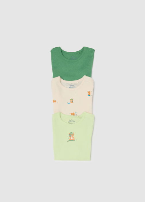 OVS Kids Body Maneca Scurta Stone Green Fete 0-9 Luni [4]
