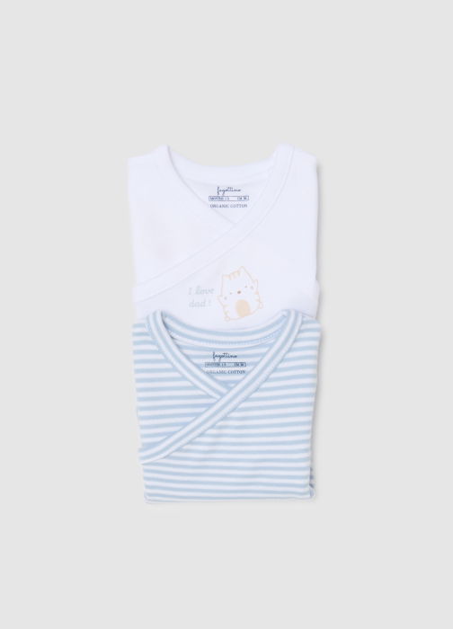 OVS Kids Боди С Коротким Рукавом Для Мальчиков Subdued Blue 0-9 Месяцев [4]