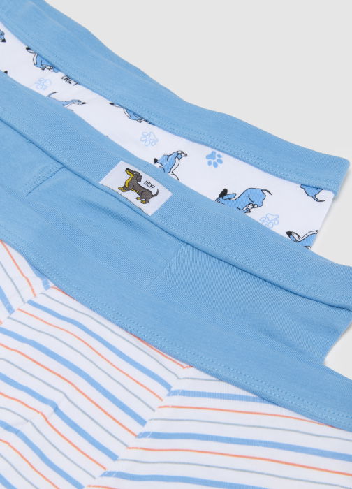 OVS Kids Боксеры Для Мальчиков White/Lt Blue 3-10 Лет [3]