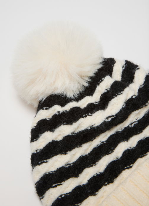 OVS Kids Caciula Black-Striped Off-White Fete 3-10 Ani [2]