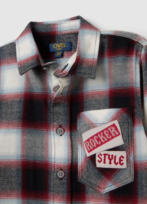 OVS Kids Рубашка С Длинным Рукавом Для Мальчиков Black/Red Check 3-10 Лет [3]
