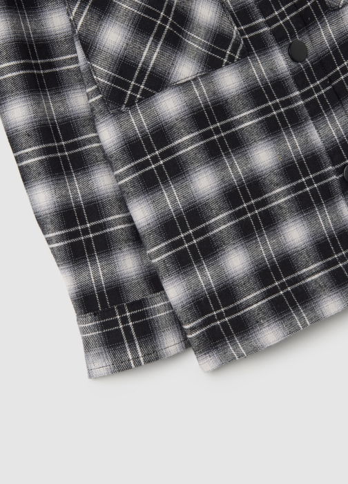 OVS Kids Camasa Maneca Lunga Black/White Check Fete 3-10 Ani [3]