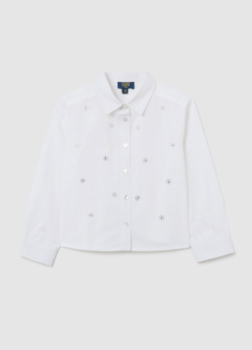 OVS Kids Рубашка С Длинным Рукавом Для Девочек Brilliant White 3-10 Лет [1]