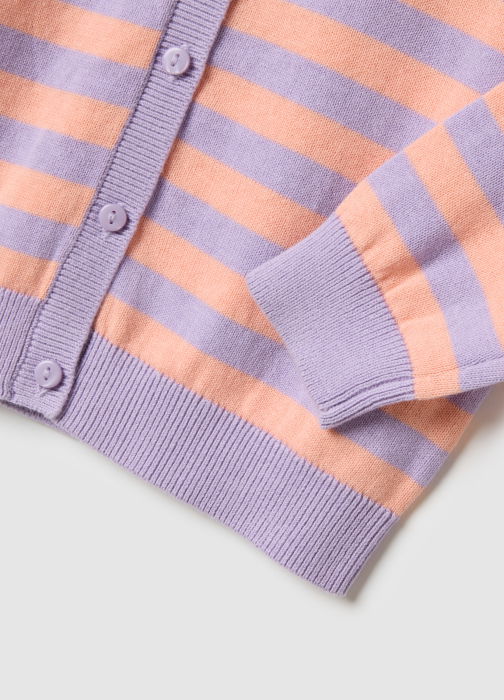 OVS Kids Cardigan Violet-Striped Orange Fete 3-10 Ani [4]