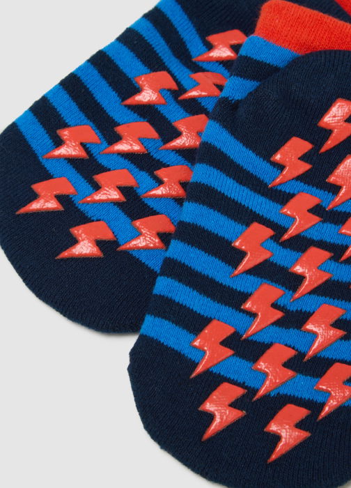 OVS Kids Ciorapi Antislip Albastri/Oranj Baieti 3-10 Ani [3]