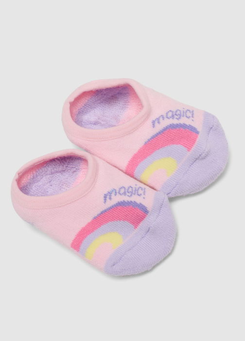 Ciorapi Antislip Violet/Pink Fete 9-36 Luni [2]