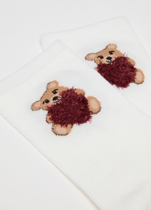 OVS Kids Ciorapi Antislip White/Red Fete 10-15 Ani [3]