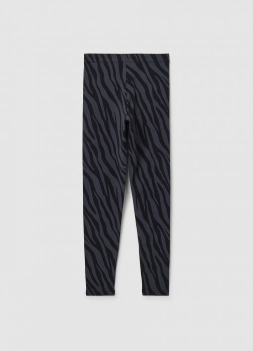 OVS Kids Леггинсы Для Девочек Black-Striped Grey 10-15 Лет [2]