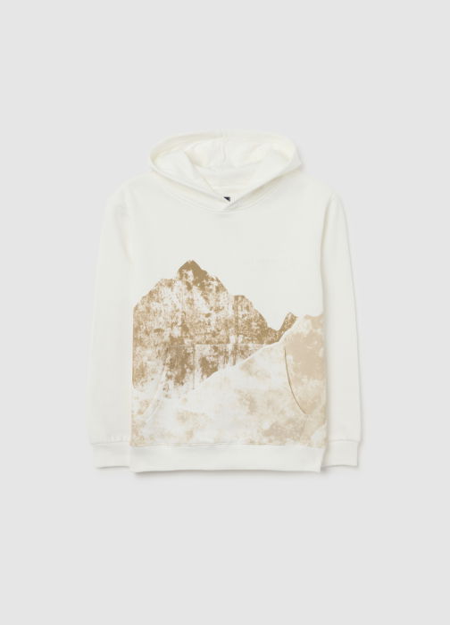 OVS Kids Hanorac Cu Fleece Gri/Alb Baieti 10-15 Ani [1]