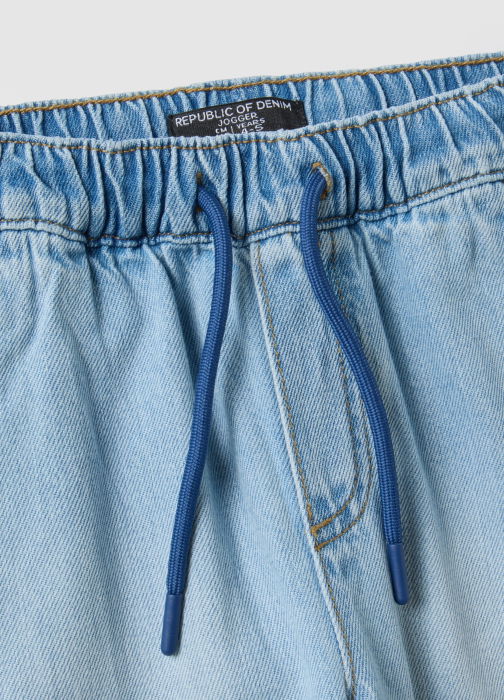 OVS Kids Jogger Denim Light Blue Baieti 3-10 Ani [3]