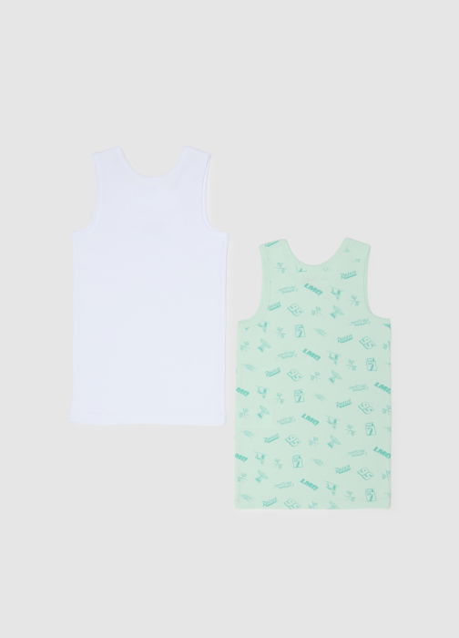 OVS Kids Lenjerie Verde/Alba Baieti 3-10 Ani [2]