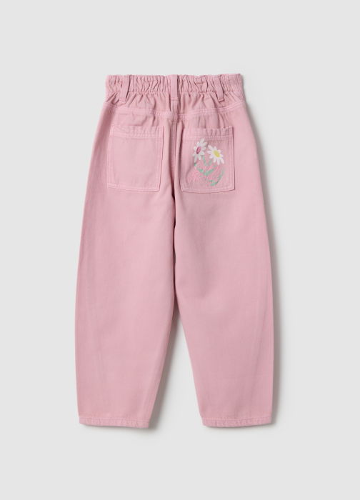 OVS Kids Pantaloni Gabardin Cameo Pink Fete 3-10 Ani [2]