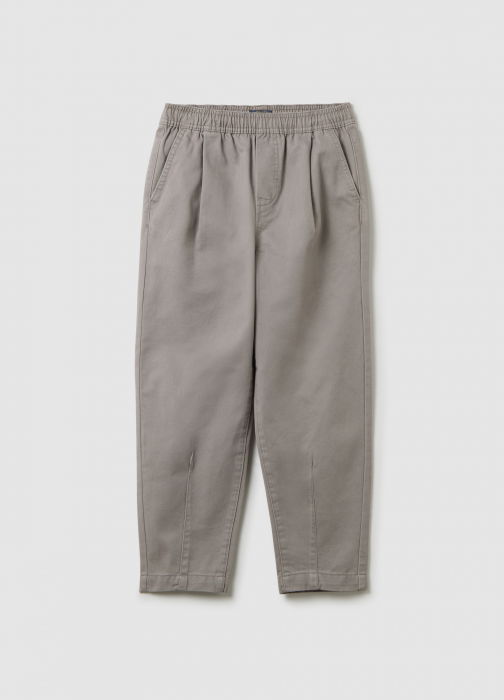 OVS Kids Pantaloni Gabardin Gri Baieti 10-15 Ani [1]