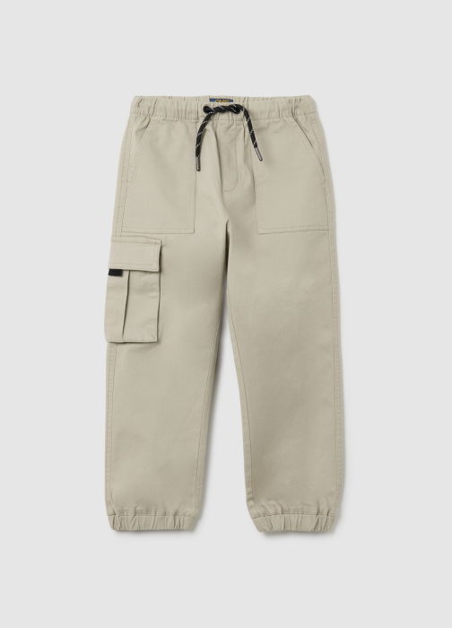 OVS Kids Pantaloni Gabardin Gri Baieti 3-10 Ani [1]